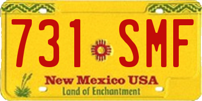 NM license plate 731SMF