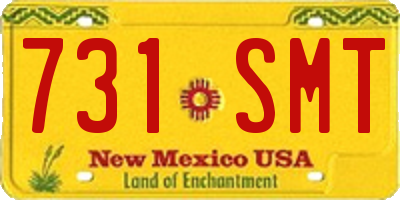 NM license plate 731SMT