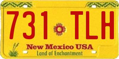 NM license plate 731TLH