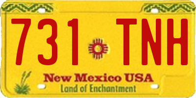 NM license plate 731TNH