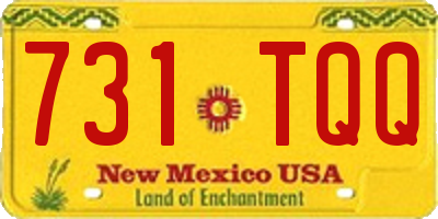 NM license plate 731TQQ