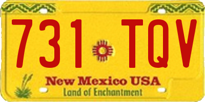 NM license plate 731TQV