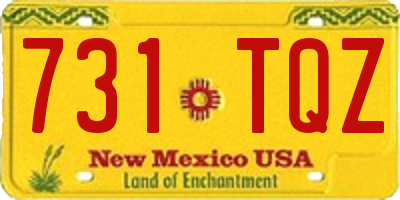 NM license plate 731TQZ