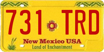 NM license plate 731TRD