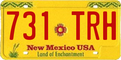 NM license plate 731TRH