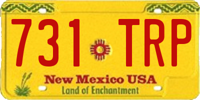 NM license plate 731TRP