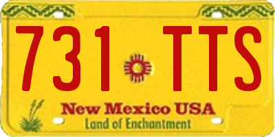 NM license plate 731TTS