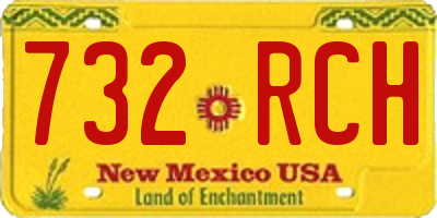 NM license plate 732RCH