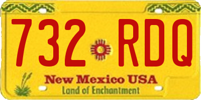 NM license plate 732RDQ