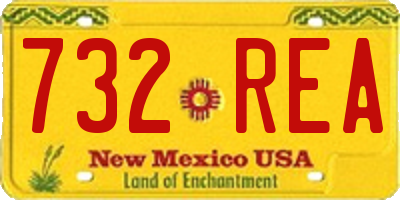 NM license plate 732REA