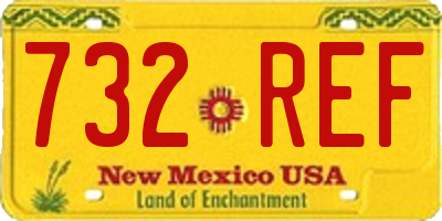 NM license plate 732REF
