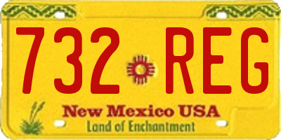 NM license plate 732REG