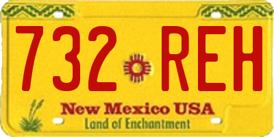 NM license plate 732REH