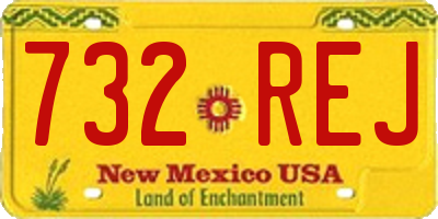 NM license plate 732REJ