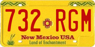 NM license plate 732RGM