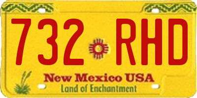 NM license plate 732RHD