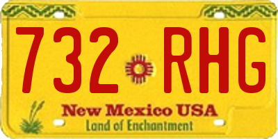 NM license plate 732RHG