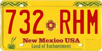 NM license plate 732RHM
