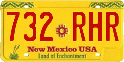 NM license plate 732RHR