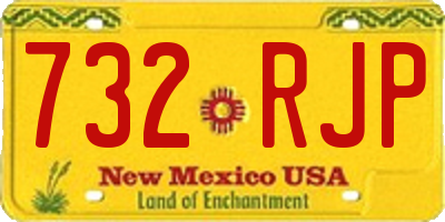 NM license plate 732RJP