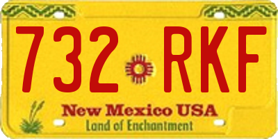 NM license plate 732RKF