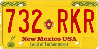 NM license plate 732RKR