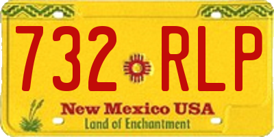 NM license plate 732RLP