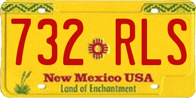 NM license plate 732RLS