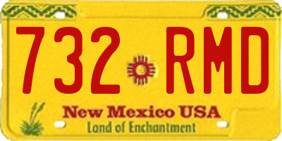 NM license plate 732RMD