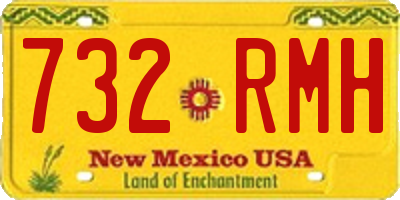NM license plate 732RMH