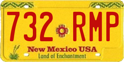 NM license plate 732RMP