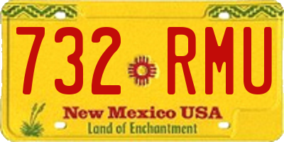 NM license plate 732RMU