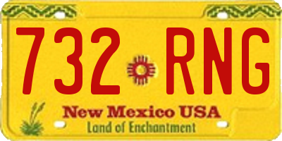NM license plate 732RNG