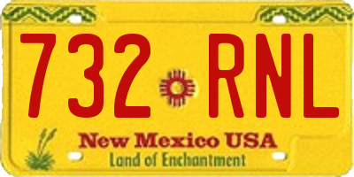 NM license plate 732RNL
