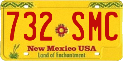 NM license plate 732SMC