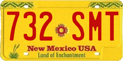 NM license plate 732SMT