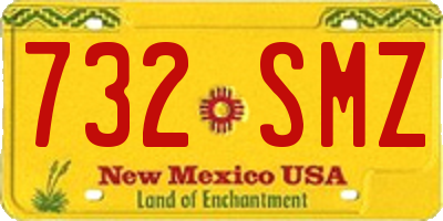 NM license plate 732SMZ