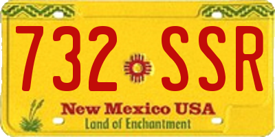 NM license plate 732SSR