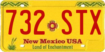 NM license plate 732STX