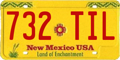 NM license plate 732TIL