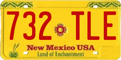 NM license plate 732TLE