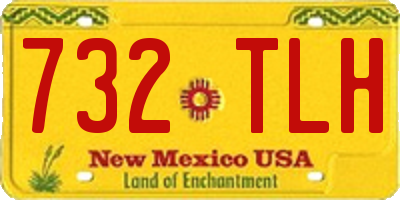 NM license plate 732TLH