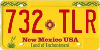 NM license plate 732TLR