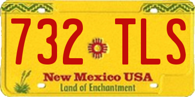 NM license plate 732TLS