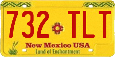 NM license plate 732TLT