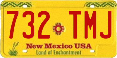 NM license plate 732TMJ