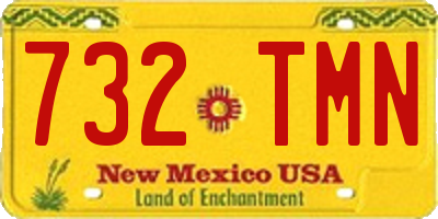 NM license plate 732TMN