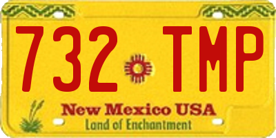 NM license plate 732TMP