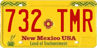 NM license plate 732TMR