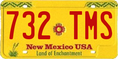 NM license plate 732TMS